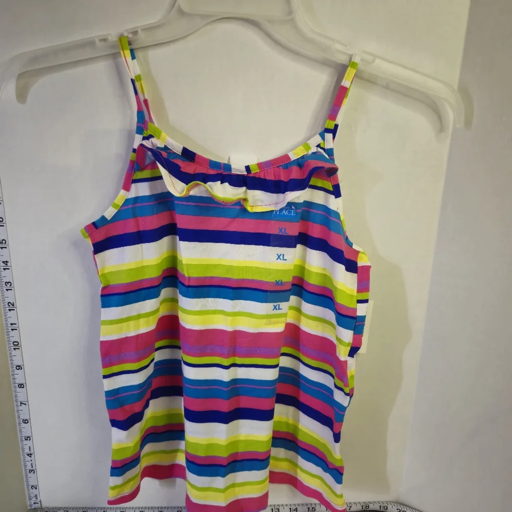 THE‎ CHILDREN'S PLACE GIRLS STRIPED TANK TOP SIZE XL